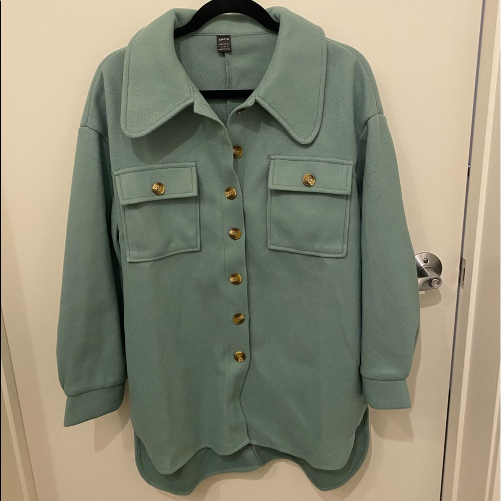 Oversized shacket